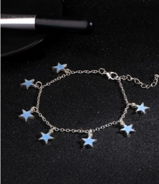 luminous star tassel ankle bracelet silver glow in the dark anklet chain yoga dancing foot bracelets ankle bracelets9527125, Red;blue
luminous star tassel ankle bracelet silver glow in the dark anklet chain yoga dancing foot bracelets ankle bracelets9527125, Red;blue