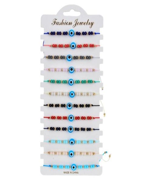 12 pcs colorful evil eye beaded bracelets handmade braided string good luck nazar amulet bangle lucky turkish religious symbol bra1621603, Golden;silver
12 pcs colorful evil eye beaded bracelets handmade braided string good luck nazar amulet bangle lucky turkish religious symbol bra1621603, Golden;silver