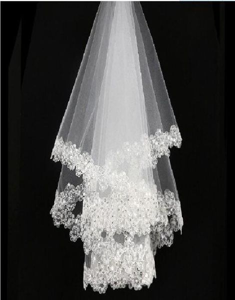 bridal wedding veils short white ivory bridal veils sequined lace appliques sequin tulle wedding veils9613622, Black
bridal wedding veils short white ivory bridal veils sequined lace appliques sequin tulle wedding veils9613622, Black