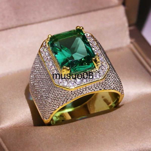 band rings hoyon dropshop 14k yellow gold color natural emerald ring for men green gemstone aaa zircon jewelry setting ring j230602, Silver
band rings hoyon dropshop 14k yellow gold color natural emerald ring for men green gemstone aaa zircon jewelry setting ring j230602, Silver