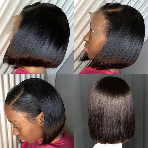 short bob wig straight 13x4 frontal human hair wigs for black women pre plucked 4x4 transparent closure wig brazilian lace wigs, Black;brown
short bob wig straight 13x4 frontal human hair wigs for black women pre plucked 4x4 transparent closure wig brazilian lace wigs, Black;brown