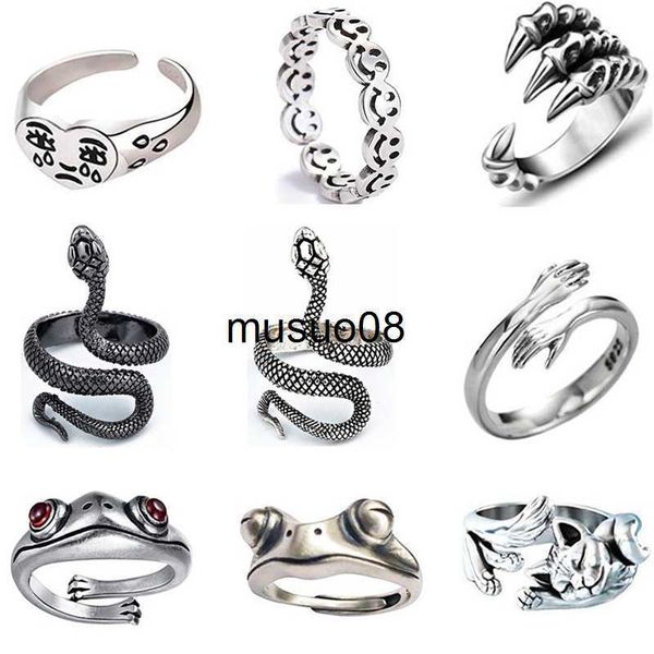 band rings snake ring cobra frog hands paw retro punk exaggerated spirit ring opening ring original women jewelry rings 2021 trend j230602, Silver
band rings snake ring cobra frog hands paw retro punk exaggerated spirit ring opening ring original women jewelry rings 2021 trend j230602, Silver
