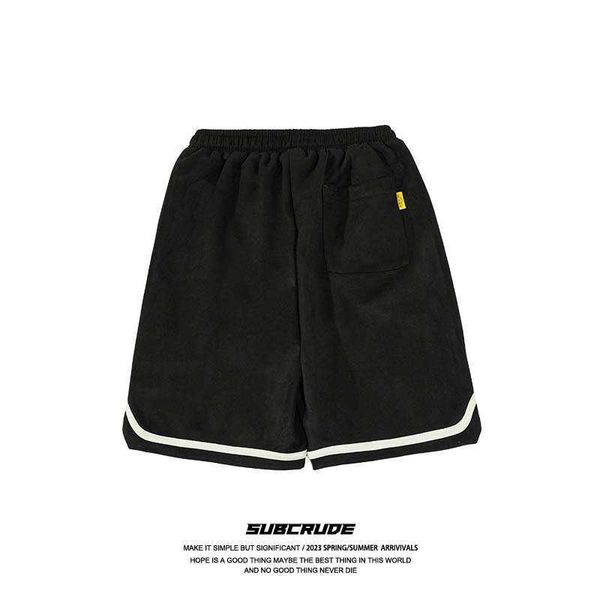 street suede personalized design straight casual pants men's trendy loose letter embroidered short pants, White;black
street suede personalized design straight casual pants men's trendy loose letter embroidered short pants, White;black
