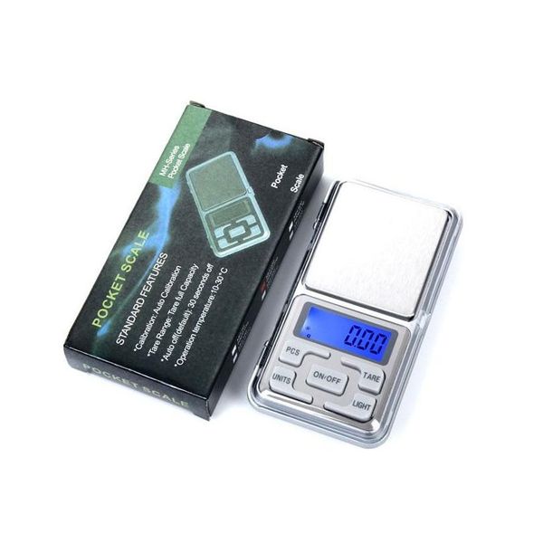 Image of Weighing Scales Mini Electronic Pocket Scale 100G 200G 0.01G 500G 0.1G Jewelry Diamond Nce Lcd Display With Retail Package Drop Deli Dhtsd
