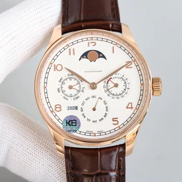 new portugieser perpetual calendar mens watch swiss automatic mechanical power reserve 72 hours moonphase sapphire 18k rose gold stainless s, Slivery;brown
new portugieser perpetual calendar mens watch swiss automatic mechanical power reserve 72 hours moonphase sapphire 18k rose gold stainless s, Slivery;brown