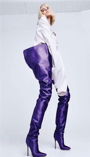 new extreme long women high waist satin booties rihanna wearing shoes woman over thigh high boots pointed toe crotch high boots8285889, Black
new extreme long women high waist satin booties rihanna wearing shoes woman over thigh high boots pointed toe crotch high boots8285889, Black