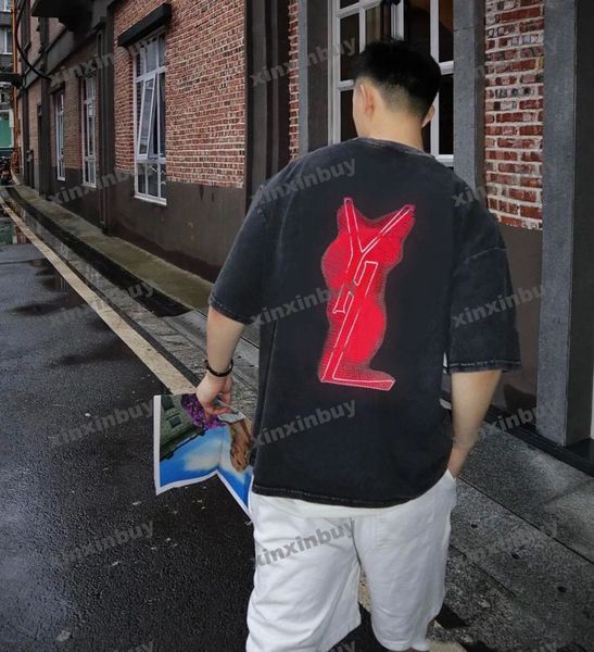 xinxinbuy men designer tee t shirt 23ss destroyed letter pattern print short sleeve cotton women red black xs-xl, Black;brown
xinxinbuy men designer tee t shirt 23ss destroyed letter pattern print short sleeve cotton women red black xs-xl, Black;brown