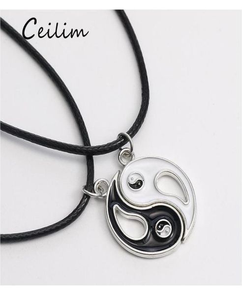 unique design splice gossip tai chi yin yang necklaces for women leather rope pendant black white friendship couple christmas vale7969417, Silver
unique design splice gossip tai chi yin yang necklaces for women leather rope pendant black white friendship couple christmas vale7969417, Silver