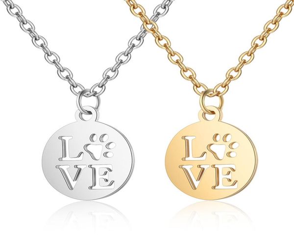 creative bear dog cat paw print pendant necklace for women and men stainless steel necklace gold silver charm love jewelry gift1803060
creative bear dog cat paw print pendant necklace for women and men stainless steel necklace gold silver charm love jewelry gift1803060