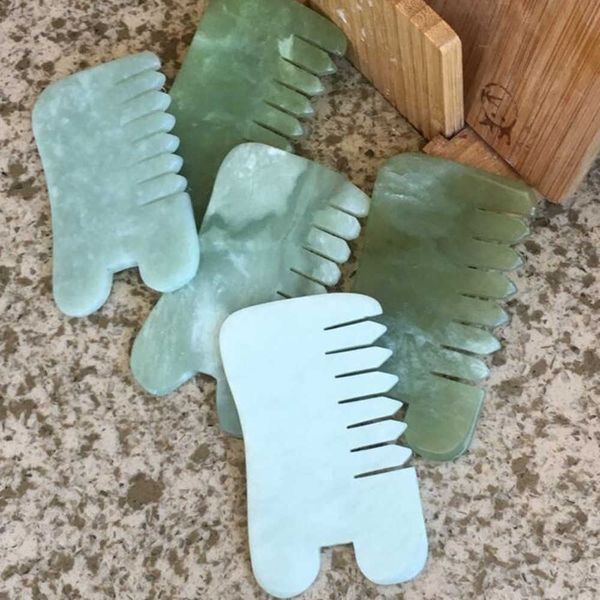 2 in 1 natural jade stone massage combs guasha board square shape hand massager relaxation skin facial care tools peines de masaje
2 in 1 natural jade stone massage combs guasha board square shape hand massager relaxation skin facial care tools peines de masaje