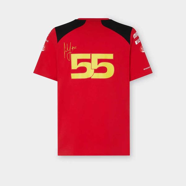 2023 summer men's short sleeve t shirt t-shirts f1 racing team new suit formula one spain sains 55 round neck bicycle biking suit large, White;black
2023 summer men's short sleeve t shirt t-shirts f1 racing team new suit formula one spain sains 55 round neck bicycle biking suit large, White;black