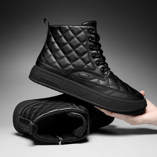 2023 new winter men snow boots outdoor pu waterproof boots man casual shoes male high mid-calf keep warm botas hombre, Black
2023 new winter men snow boots outdoor pu waterproof boots man casual shoes male high mid-calf keep warm botas hombre, Black