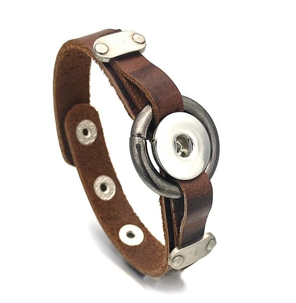 charm brown interchangeable 009 real leather bangle fit 18mm snap button bracelet jewelry for women men gift5615452, Golden;silver
charm brown interchangeable 009 real leather bangle fit 18mm snap button bracelet jewelry for women men gift5615452, Golden;silver