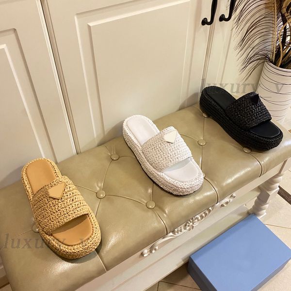 designer sandals women slippers vine woven thick sole shoes soft sole summer outdoor beach sandal solid color flats, Black
designer sandals women slippers vine woven thick sole shoes soft sole summer outdoor beach sandal solid color flats, Black