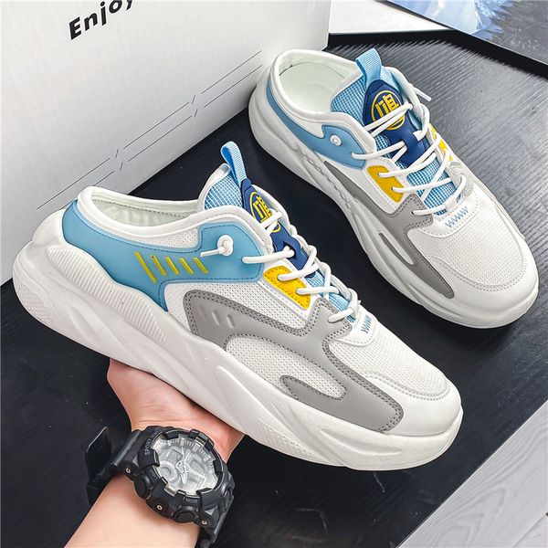 outdoor half slippers big size breathable mesh shoes non-slip comfortable walking shoes trendy without heels mens shoes, Black
outdoor half slippers big size breathable mesh shoes non-slip comfortable walking shoes trendy without heels mens shoes, Black