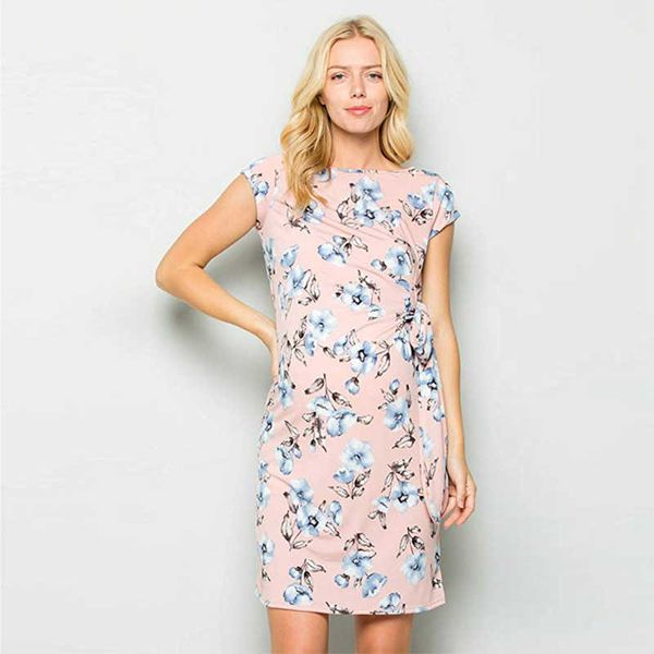 dresses vetement femme 2022 maternity care clothing cotton blend short sleeve floral print pregnant women's dress g220602, White
dresses vetement femme 2022 maternity care clothing cotton blend short sleeve floral print pregnant women's dress g220602, White