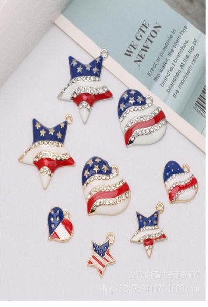 100pcs lot patriotic red white blue rhinestones american usa us flag star necklace pendant 4th of july jewelry d9bsn5798774, Silver
100pcs lot patriotic red white blue rhinestones american usa us flag star necklace pendant 4th of july jewelry d9bsn5798774, Silver