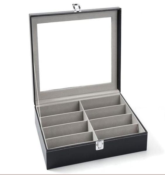 8 pieces capacity lockable eyeglass counter table display box sunglass presentation case double tray eyewear collection box6428901
8 pieces capacity lockable eyeglass counter table display box sunglass presentation case double tray eyewear collection box6428901