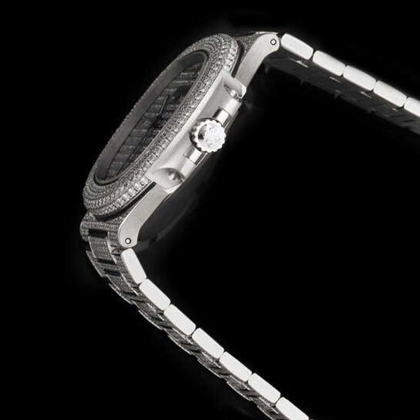 diamond luminous wrist watches patas 40mm*8.3mm 3k 5711 sporty elegance 5719/10g-010 iced out bezel gift, Slivery;brown
diamond luminous wrist watches patas 40mm*8.3mm 3k 5711 sporty elegance 5719/10g-010 iced out bezel gift, Slivery;brown
