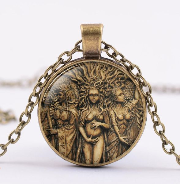 retro triple moon goddess necklace wicca pentagram tree of life glass long chain necklace magic amulet protection jewelry1595744, Silver
retro triple moon goddess necklace wicca pentagram tree of life glass long chain necklace magic amulet protection jewelry1595744, Silver