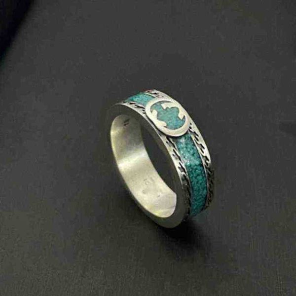 new 2023 designer jewelry bracelet necklace ring accessories old green enamel interlocking refers to net red couple with same pair rings, Silver
new 2023 designer jewelry bracelet necklace ring accessories old green enamel interlocking refers to net red couple with same pair rings, Silver
