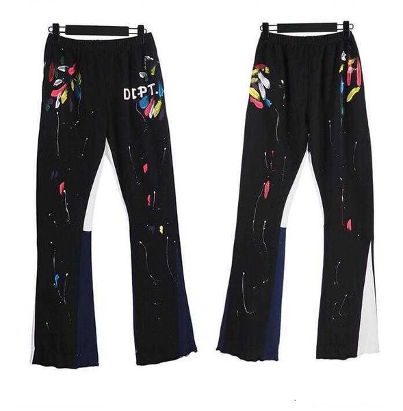 fashion designer men's pants galleries sweatpants dept speckled letter print men's women's couple loose versatile casual stra, Black
fashion designer men's pants galleries sweatpants dept speckled letter print men's women's couple loose versatile casual stra, Black