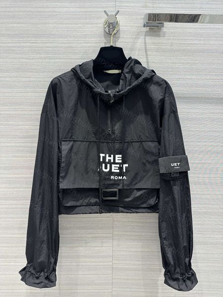 23ss womens jacket womens designer clothing printed large pocket hooded half zipper long sleeve short style sunscreen clothes women clothes, Black;brown
23ss womens jacket womens designer clothing printed large pocket hooded half zipper long sleeve short style sunscreen clothes women clothes, Black;brown