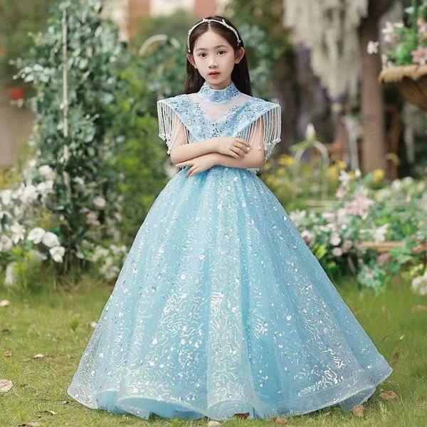 2023 blue lace appliqued flower girl dresses for wedding tiered little girls pageant dress necklace sequined beaded tassels crystal first ho, White;blue
2023 blue lace appliqued flower girl dresses for wedding tiered little girls pageant dress necklace sequined beaded tassels crystal first ho, White;blue