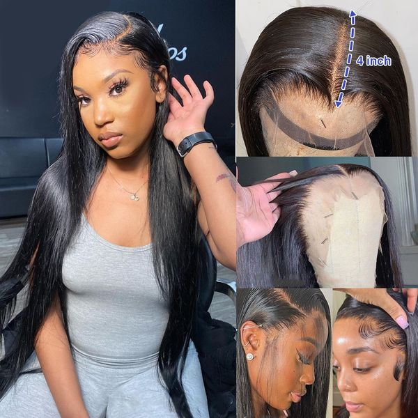 luvin 250 density 13x4 360 lace front human hair wigs brazilian remy bone straight 30 32 inch 4x4 frontal closure wig for women, Black;brown
luvin 250 density 13x4 360 lace front human hair wigs brazilian remy bone straight 30 32 inch 4x4 frontal closure wig for women, Black;brown