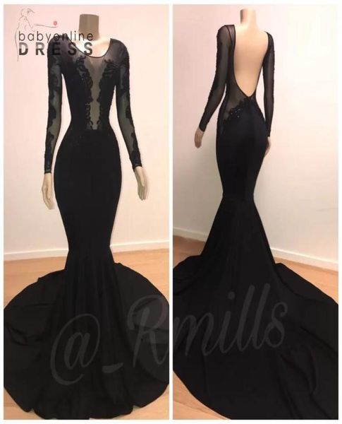 new black sheer illusion long sleeves mermaid prom dresses crew neck backless sweep train plus size evening gowns4081623
new black sheer illusion long sleeves mermaid prom dresses crew neck backless sweep train plus size evening gowns4081623
