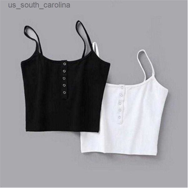 camis women's t-shirt arrival summer tank slim buttons solid women sleeveless crop halter black white bustier women's l230522
camis women's t-shirt arrival summer tank slim buttons solid women sleeveless crop halter black white bustier women's l230522