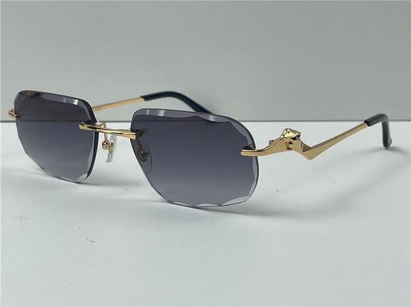 classic sunglasses men design rimless crystal cut surface irregular uv400 gold light color lenses animal metal temples summer eyewear 0120d, White;black
classic sunglasses men design rimless crystal cut surface irregular uv400 gold light color lenses animal metal temples summer eyewear 0120d, White;black