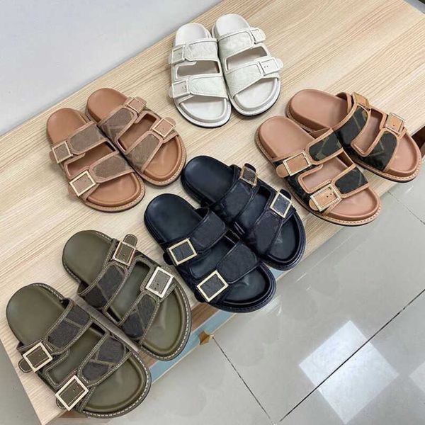 2022 men women designer sandals canvas slides double strap flat buckle slippers mule shoes leather bottom beach slides rubber soles summer f, Black
2022 men women designer sandals canvas slides double strap flat buckle slippers mule shoes leather bottom beach slides rubber soles summer f, Black