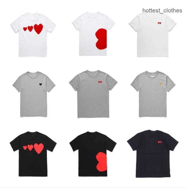 play mens t shirt designer cdg embroidery red heart commes des casual women shirts badge quanlity tshirts cotton short sleeve summer 9v87, White;black
play mens t shirt designer cdg embroidery red heart commes des casual women shirts badge quanlity tshirts cotton short sleeve summer 9v87, White;black