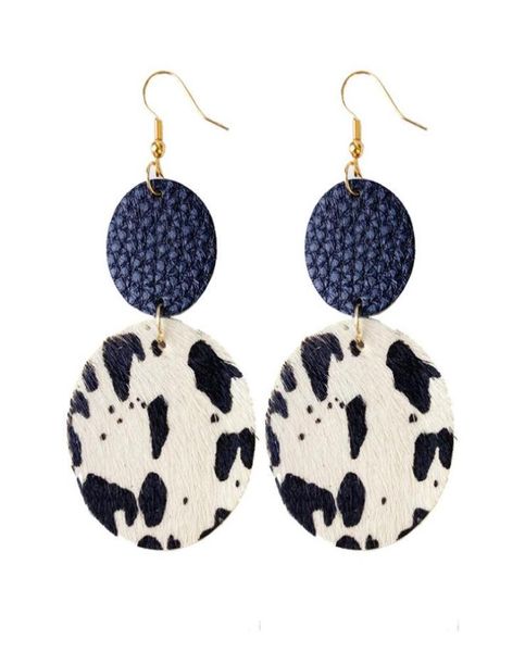 creative genuine cowhide leather dangle earrings for women bull head horse hair cow pattern round star pendant earring jewelry1801158, Silver
creative genuine cowhide leather dangle earrings for women bull head horse hair cow pattern round star pendant earring jewelry1801158, Silver