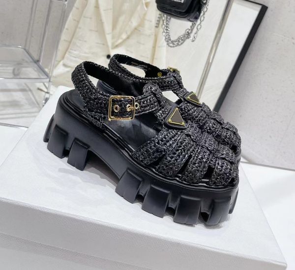 designer sandals womens hollow woven gear thick-sole sandal 5.5 cm heels buckle slippers summer rubber beach sliders size 35-40, Black
designer sandals womens hollow woven gear thick-sole sandal 5.5 cm heels buckle slippers summer rubber beach sliders size 35-40, Black