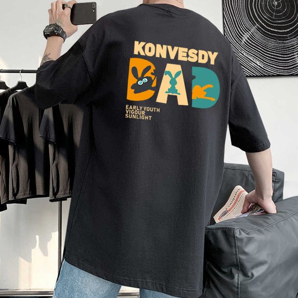 pure cotton men's t-shirt trendy and handsome versatile loose fitting summer round neck short sleeved ruffled personalized slimming clo, White;black
pure cotton men's t-shirt trendy and handsome versatile loose fitting summer round neck short sleeved ruffled personalized slimming clo, White;black