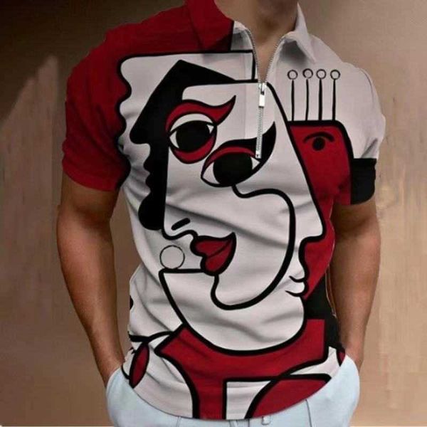 t new 2022 summer men's graphic shirts zipper men polo shirts plus size men's t-shirts vmp3, White;black
t new 2022 summer men's graphic shirts zipper men polo shirts plus size men's t-shirts vmp3, White;black