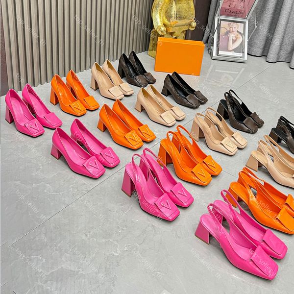 shake slingback pump designer sandals women leather sandal genuine leather chunky heels high heel slides summer dress shoes with box, Black
shake slingback pump designer sandals women leather sandal genuine leather chunky heels high heel slides summer dress shoes with box, Black