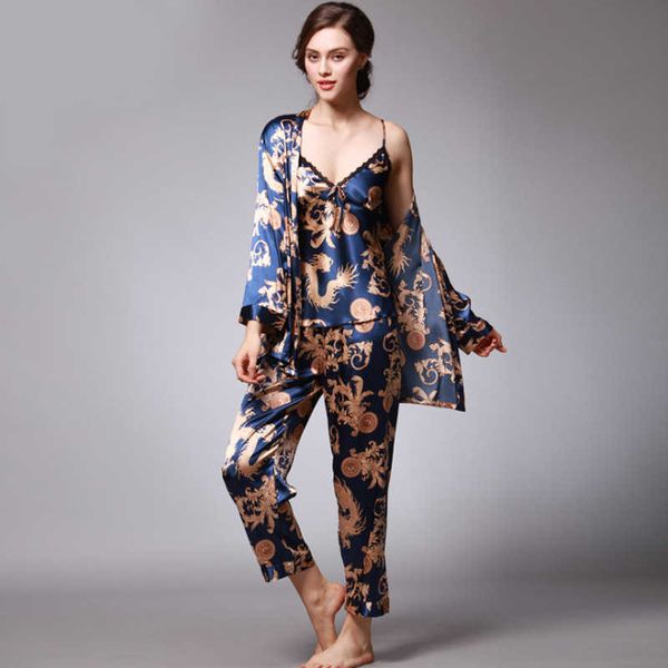 pyjamas women silk summer lingerie pijiama satin dragon long sleeve pajamas gown korean three piece pajama sets navy sleepwear j230601, Red;black
pyjamas women silk summer lingerie pijiama satin dragon long sleeve pajamas gown korean three piece pajama sets navy sleepwear j230601, Red;black