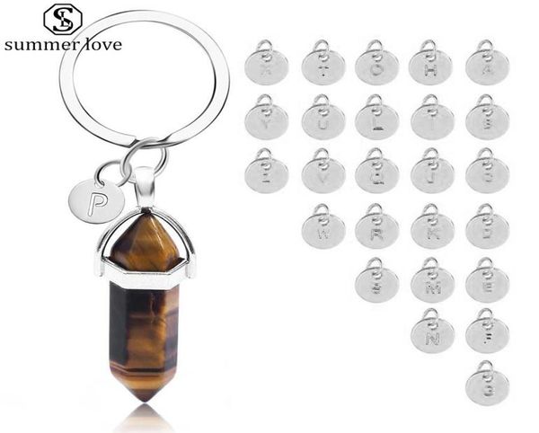 arrival nature crystal 26 initial letter key chain bullet healing crystal key holder for women men fashion jewelry gift7745156, Slivery;golden
arrival nature crystal 26 initial letter key chain bullet healing crystal key holder for women men fashion jewelry gift7745156, Slivery;golden