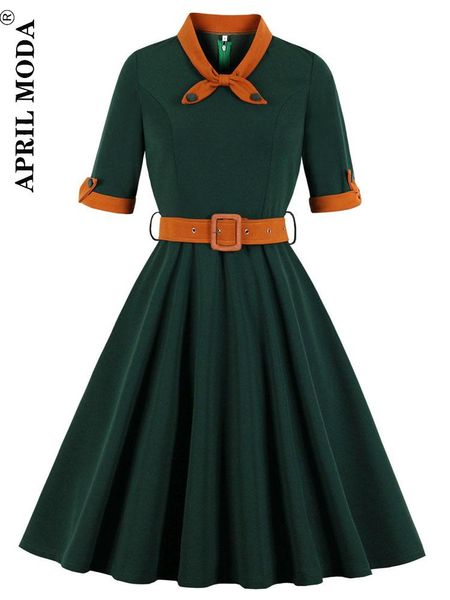 dresses dark green summer spring women 50s 60s tunic midi dress retro vintage robe rockabilly vestidos office casual 1950s short jurken, Black;gray
dresses dark green summer spring women 50s 60s tunic midi dress retro vintage robe rockabilly vestidos office casual 1950s short jurken, Black;gray