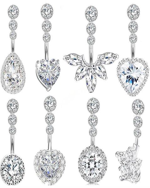 crystal belly button ring for woman navel piercing round heart zircon stud barbell stainless steel bar body jewelry9924726, Silver
crystal belly button ring for woman navel piercing round heart zircon stud barbell stainless steel bar body jewelry9924726, Silver