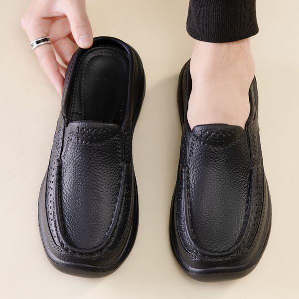 summer outdoor mens slippers breathable leather shoes fashion mens casual shoes large size slippers waterproof non-slip, Black
summer outdoor mens slippers breathable leather shoes fashion mens casual shoes large size slippers waterproof non-slip, Black