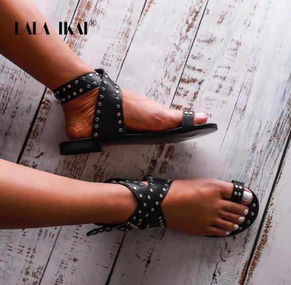 lala ikai gladiator sandals women summer outside pu leather rivet buckle strap ladies flat sandals female sandalias 014a350845 y24776325, Black
lala ikai gladiator sandals women summer outside pu leather rivet buckle strap ladies flat sandals female sandalias 014a350845 y24776325, Black