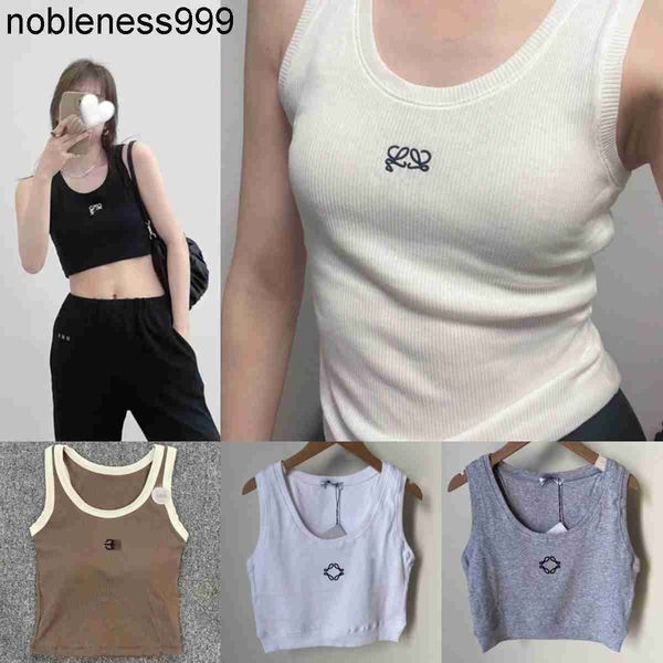 designer seven-point women's embroidered sleeveless sports bra mini knitted breathable yoga t-shirt vest, White
designer seven-point women's embroidered sleeveless sports bra mini knitted breathable yoga t-shirt vest, White