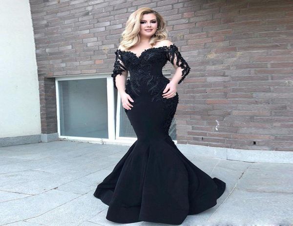 black mermaid long sleeve mermaid evening dresses beaded saudi arabic sheer neck satin evening gown sweep train prom dress3951044, Black;red
black mermaid long sleeve mermaid evening dresses beaded saudi arabic sheer neck satin evening gown sweep train prom dress3951044, Black;red