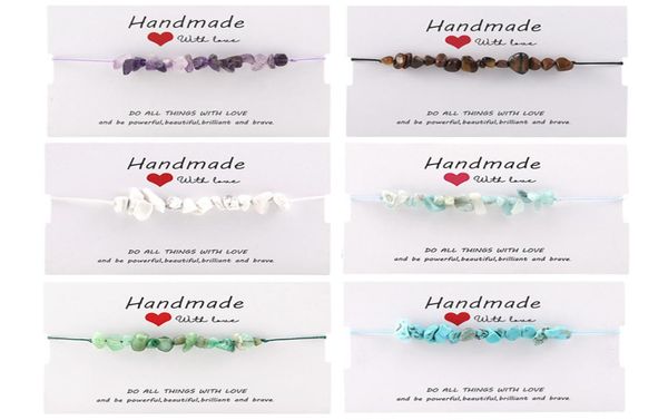 irregular natural stone charm bracelets adjustable handmade braided string bangle jewelry gift for women men with card6517189, Golden;silver
irregular natural stone charm bracelets adjustable handmade braided string bangle jewelry gift for women men with card6517189, Golden;silver