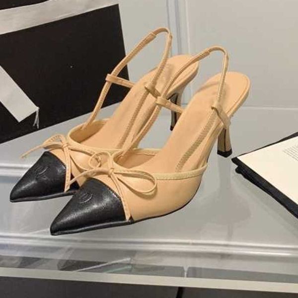 sandals 7cm designer new 23ss women party dress shoes channel kitten heels bowknot slingback summer womens designer shoes pointed shoe, Black
sandals 7cm designer new 23ss women party dress shoes channel kitten heels bowknot slingback summer womens designer shoes pointed shoe, Black
