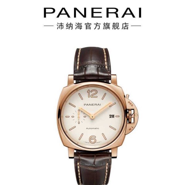 luxury designer panerai luminor mechanical watch flagship red gold mechanical watch male, Slivery;golden
